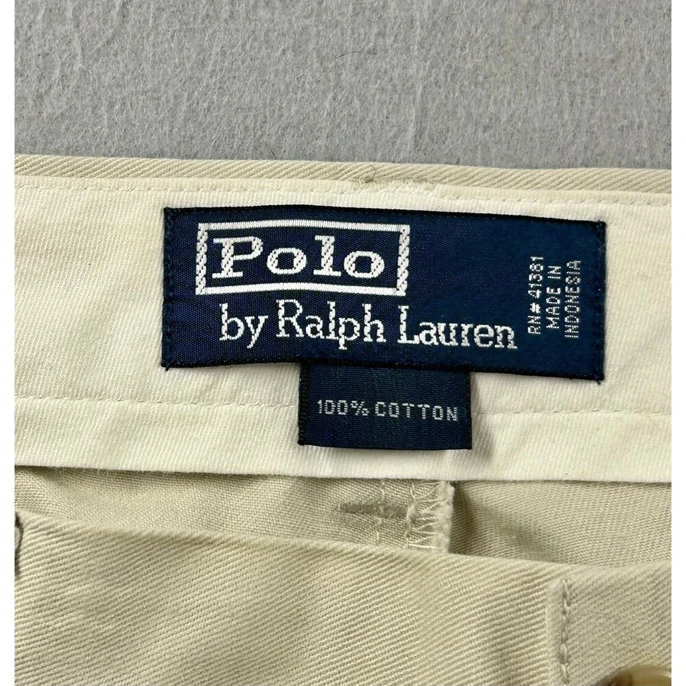 Polo Ralph Lauren Classic Chino Men’s Khaki Pants 36x30 Beige